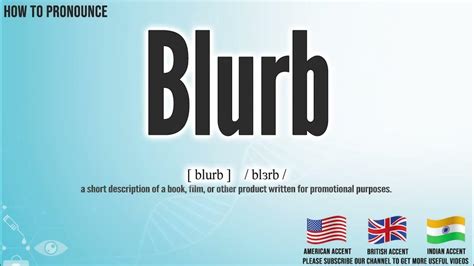 BLURB Meaning in Tagalog .